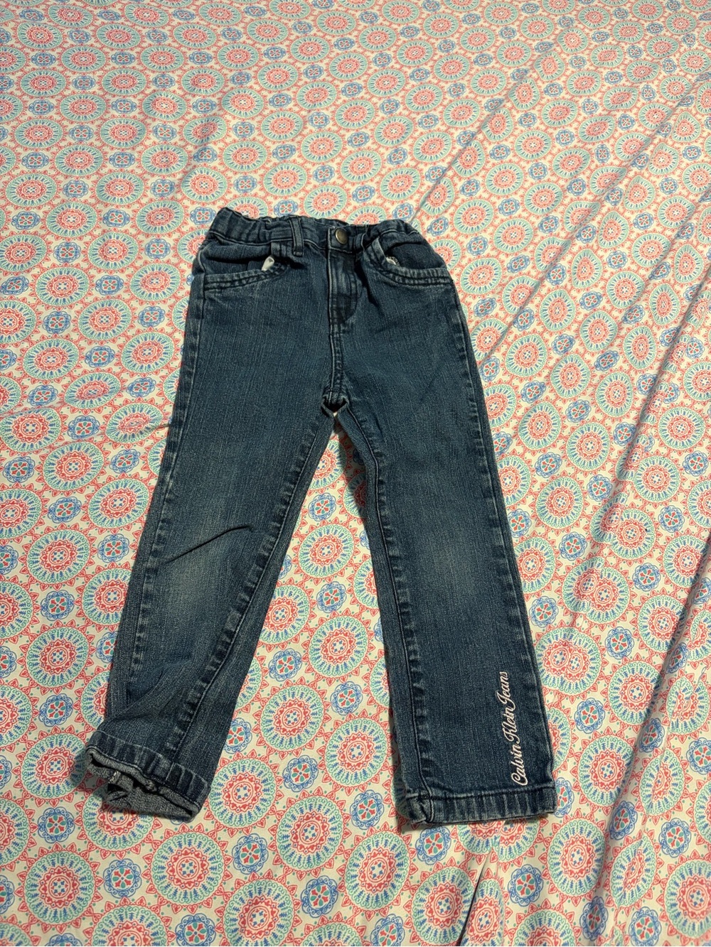 Calvin Klein Kids Dark Blue Denim Jeans